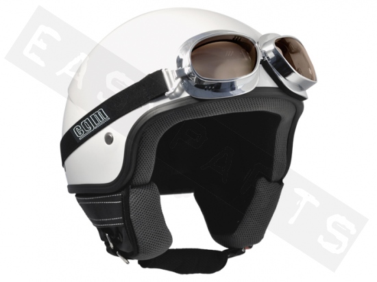 Occhiali da casco CGM 701V Classic argento/ lenti fumè